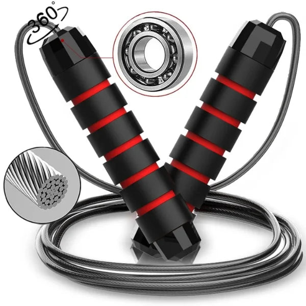 rope skipping rope red