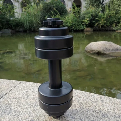 light dumbbells filled with water