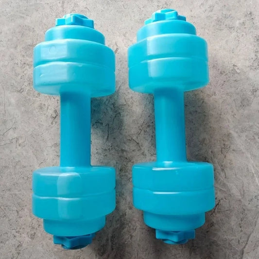 dumbbells filled with water